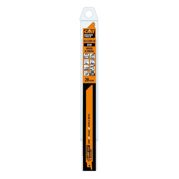 CMT JS1122HF-20 10 TPI Bimetal Reciprocating Saw Blades for Wood/Metal (20 Pack), 8"