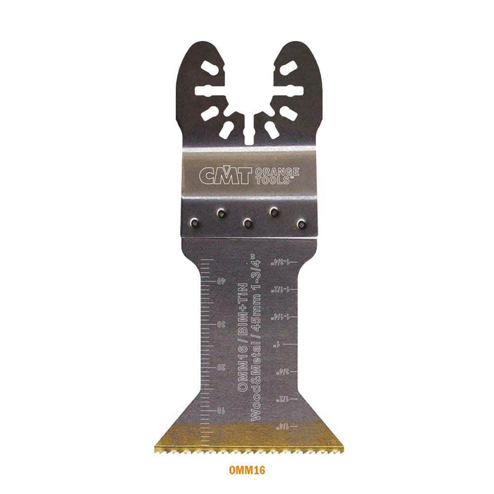 CMT OMM16-X1 Plunge & Flush-Cut Blade for Wood & Metal Extra Long Life Quick Release Oscillator Multicutter,