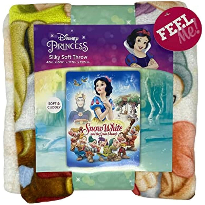 C.P.R. Disney Snow White Blanket Whistle While You Work 46x60in Warm Super Soft Throw