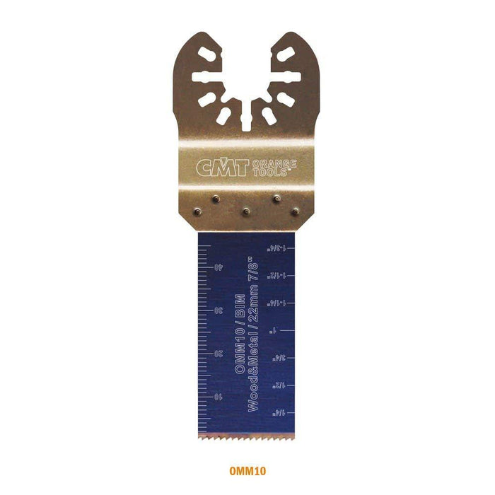 CMT OMM10-X5 5 Pcs Plunge & Flush-Cut Blade for Wood & Metal Quick Release Oscillator Multicutter,