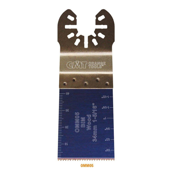 CMT OMM05-X1 Plunge & Flush-Cut Blade For Wood Extra Long Life Quick Release Oscillating Multicutter,