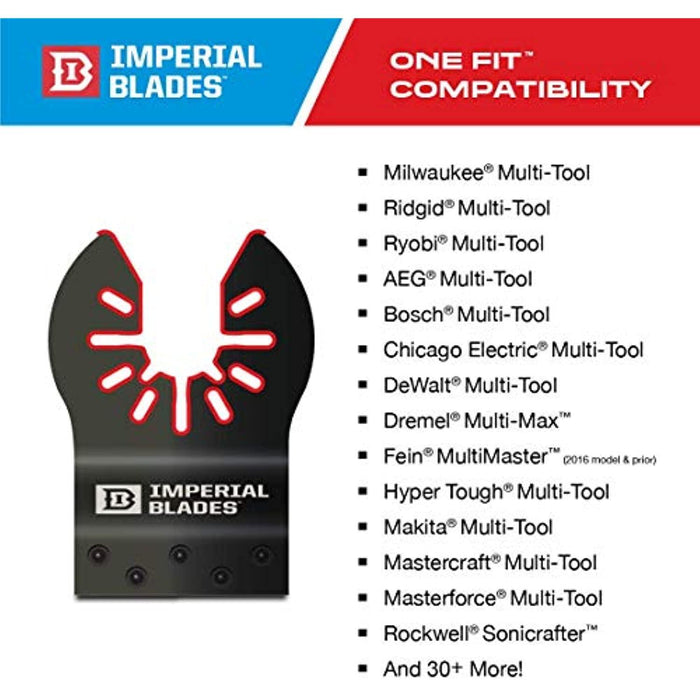 Imperial Blades IBOA300-1 One Fit 1-1/4" Standard Wood & Nails Blade, 1PC