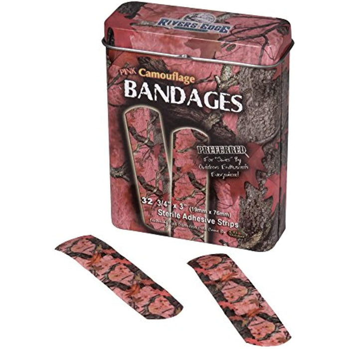 River's Edge Pink Camo Self Adhesive Bandages