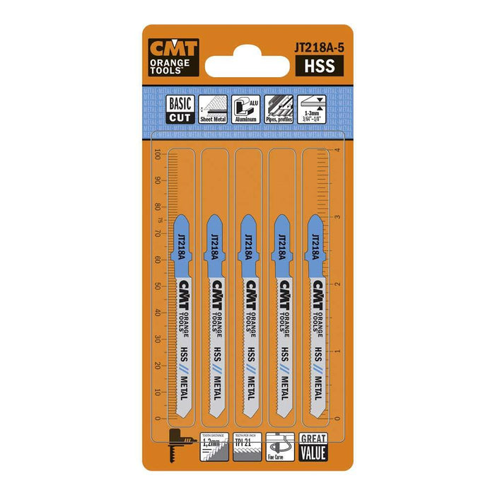 CMT JT118A-5 Jig Saw Blades for Metal – 5-Pack