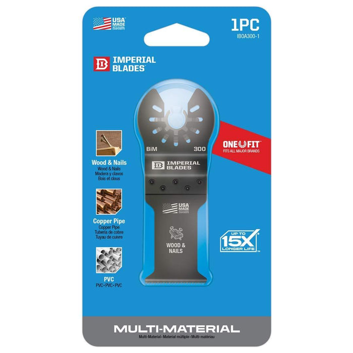 IBOA300 Universal Fitment 1-1/4" 14T Metal Oscillating Blade, BM