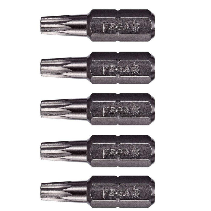 VEGA Double Square #3 Insert Bits. Professional Grade 1/4" Hex Shank #3 Double Square 1" Insert Bits. 125DS03A-5 (Pack of 5) #013