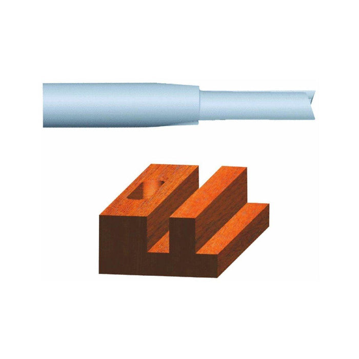 Vermont American 23105 3/8-by-1-Inch Carbide Tipped Straight Router Bit, 2-Flute 1/4-Inch Shank