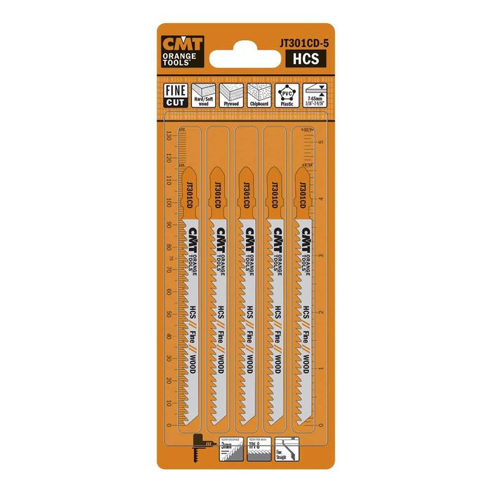 CMT JT301CD-5 Jig Saw Blades for Wood – 5-Pack