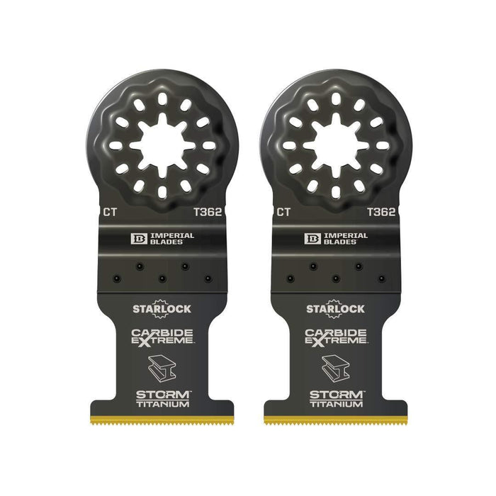 Imperial Blades - Starlock 1-3/8" Carbide Extreme Storm Titanium Metal Blade, 2PC IBSLT362-2