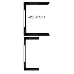 Rackmount Hinged Wall Mounting Bracket, 2U, Dimensions: 3.5 (H) x 19 (W) x Expandable Depth 9-14 inches