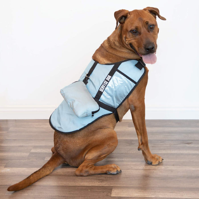 Paws & Pals Service Dog Vest Harness for Medium and Large Dogs of All Breed with Grip Handle, Reflective Safety Strap and Side Certification Display Pockets
