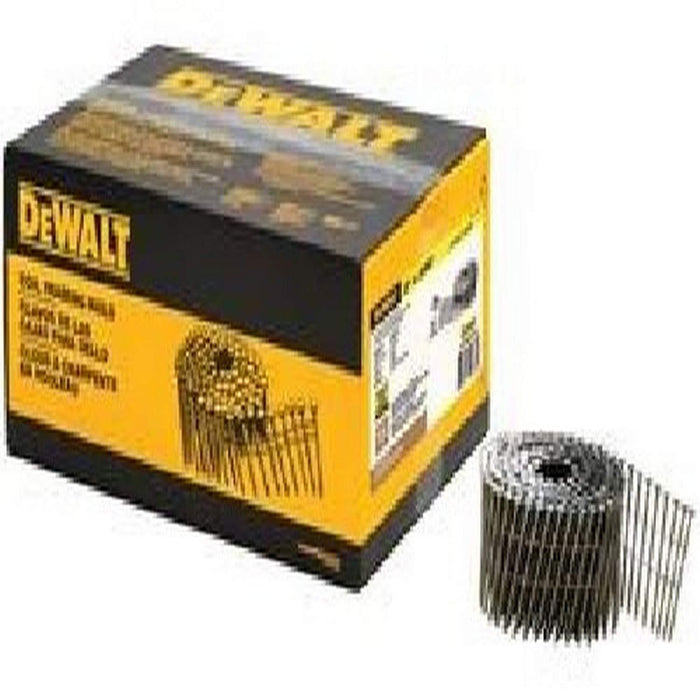 DEWALT DWC6R99BCG Coil Framing Nail, 2" L, Round Head, 2" L, Diamond Point, 0.099" Smooth Shank, Metal