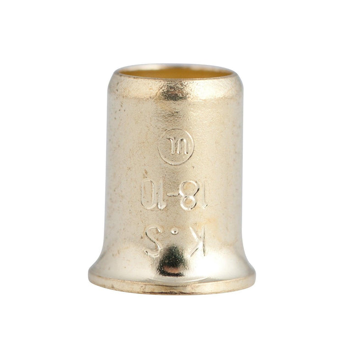Gardner Bender 20-410 Steel Wire Crimp Connector, 18-10 AWG, Zinc-Plated Crimp Sleeve, Crimp On, Electrical Connector, Copper To Copper, Pressure-Type, 12 Pk.