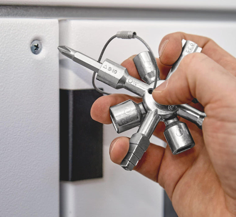 Knipex 00 11 01 TwinKey – for control cabinets, windows and shut-off systems