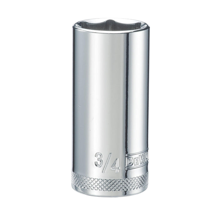 DEWALT 3/8" Deep Socket Standard 6 PT 3/4