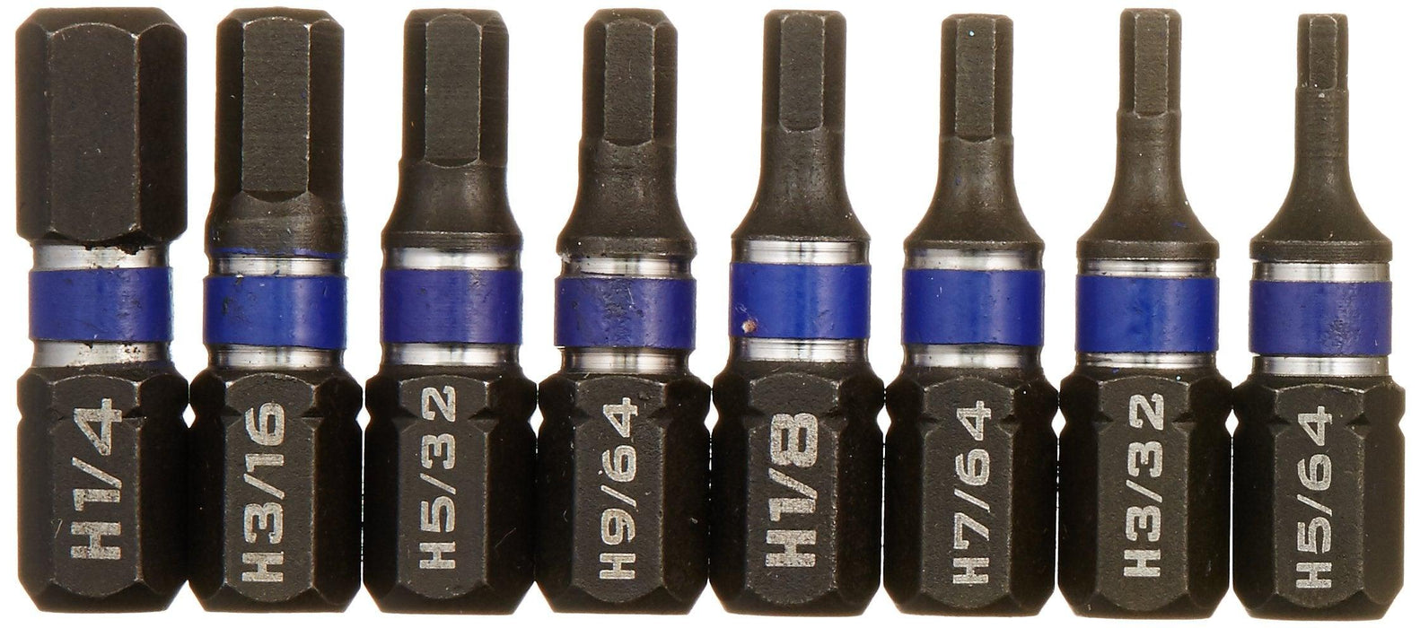 IRWIN Impact Driver Bit Set, Assorted, Hex Head, 1-Inch, 8-Pack (1902388)