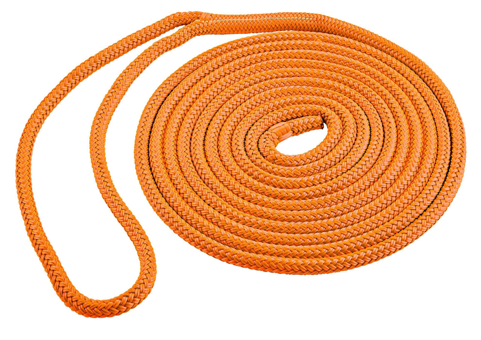 Shoreline Marine Double Braid Polyester Dock Line, 3/8" x 20'