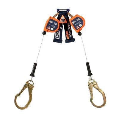 3500227 3M DBI-SALA Nano-Lok Edge Twin-Leg Quick Connect Self Retracting Lifeline, Cable
