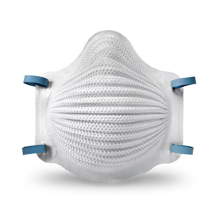 4200 Moldex Airwave Disposable Respirator, N95, M/L, Dual Non-Adjustable, Particulate, White, Latex