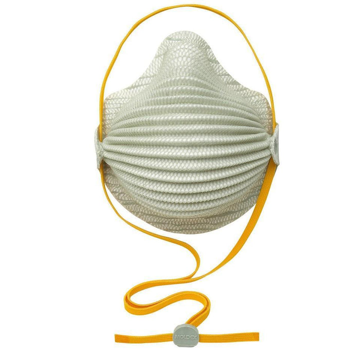 4600 Moldex Airwave Disposable Respirator, N95, M/L, Dual Adjustable, Particulate, Gray, Cloth