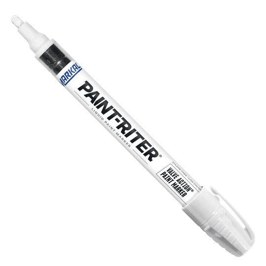 96820 Markal Valve Action Liquid Paint Markers,White