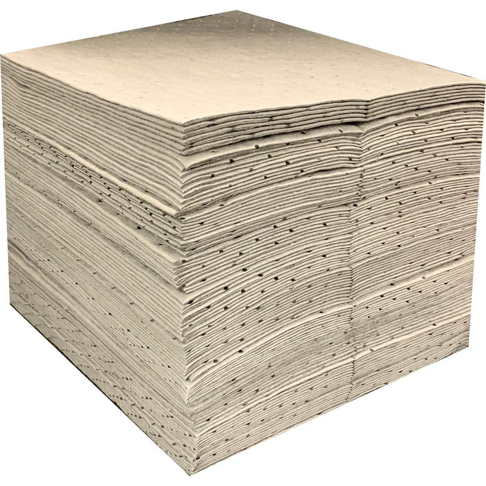 U1PH100 Essentials 15" x 18" Universal Single Ply Heavyweight Sorbent Pads - 100 Count