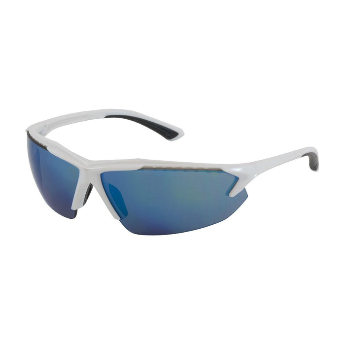 250-48-0021 PIP Blizzard Eyewear,Gray Poly Lens,Semi-Rimless White Frame